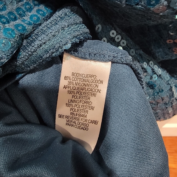 SD Collection Floral Lace Sequin Dress - Picture 12 of 13